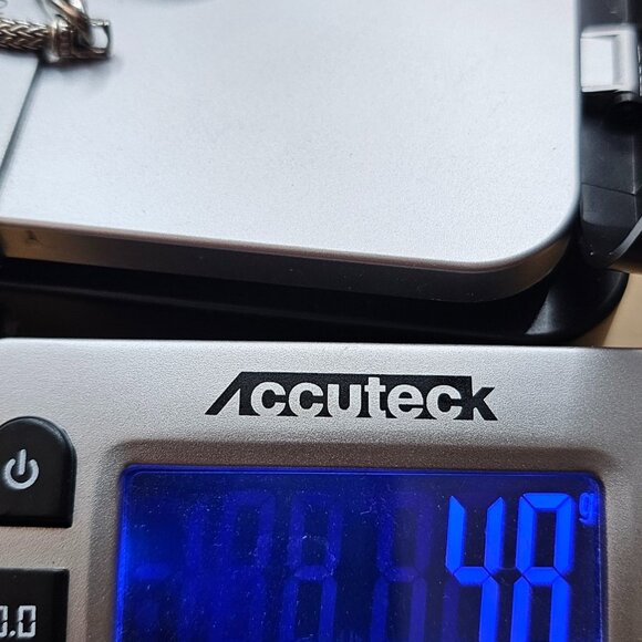 925 Sterling Silver Foxtail Wheat Kali Ball Station Necklace 16” 48g - Picture 6 of 8